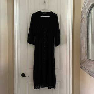 Zara black dress sz L
